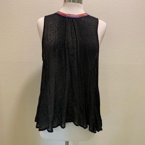 Anthropologie Sleeveless Open Back Top Sz L ✨